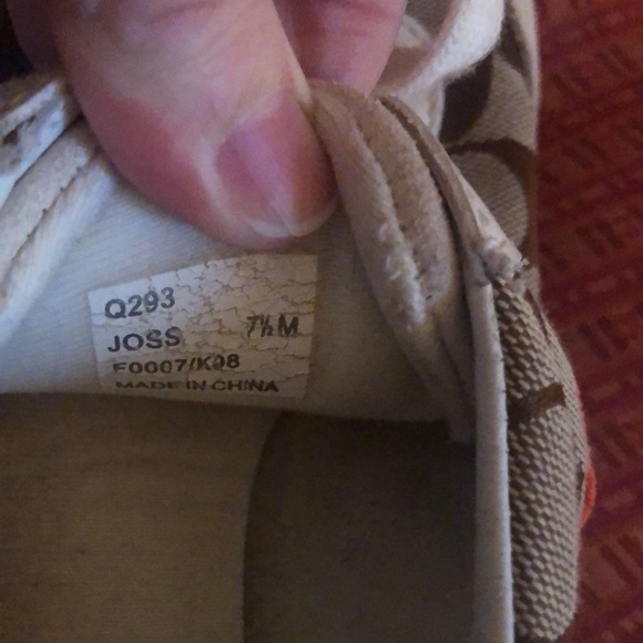 COACH sz.7.5 Joss Sneakers Pink & Orange - Picture 7 of 8